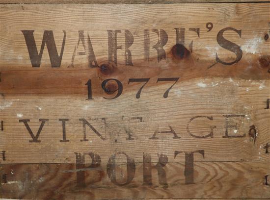 A case of 1977 Warres Vintage port